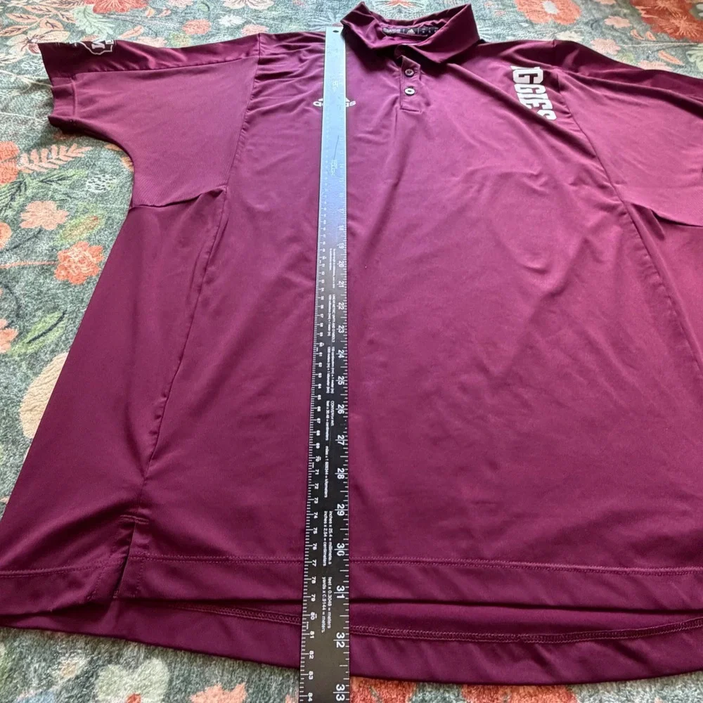 Adidas Texas A&M Aggies Sideline Maroon Primegreen Polo Shirt Mens XL